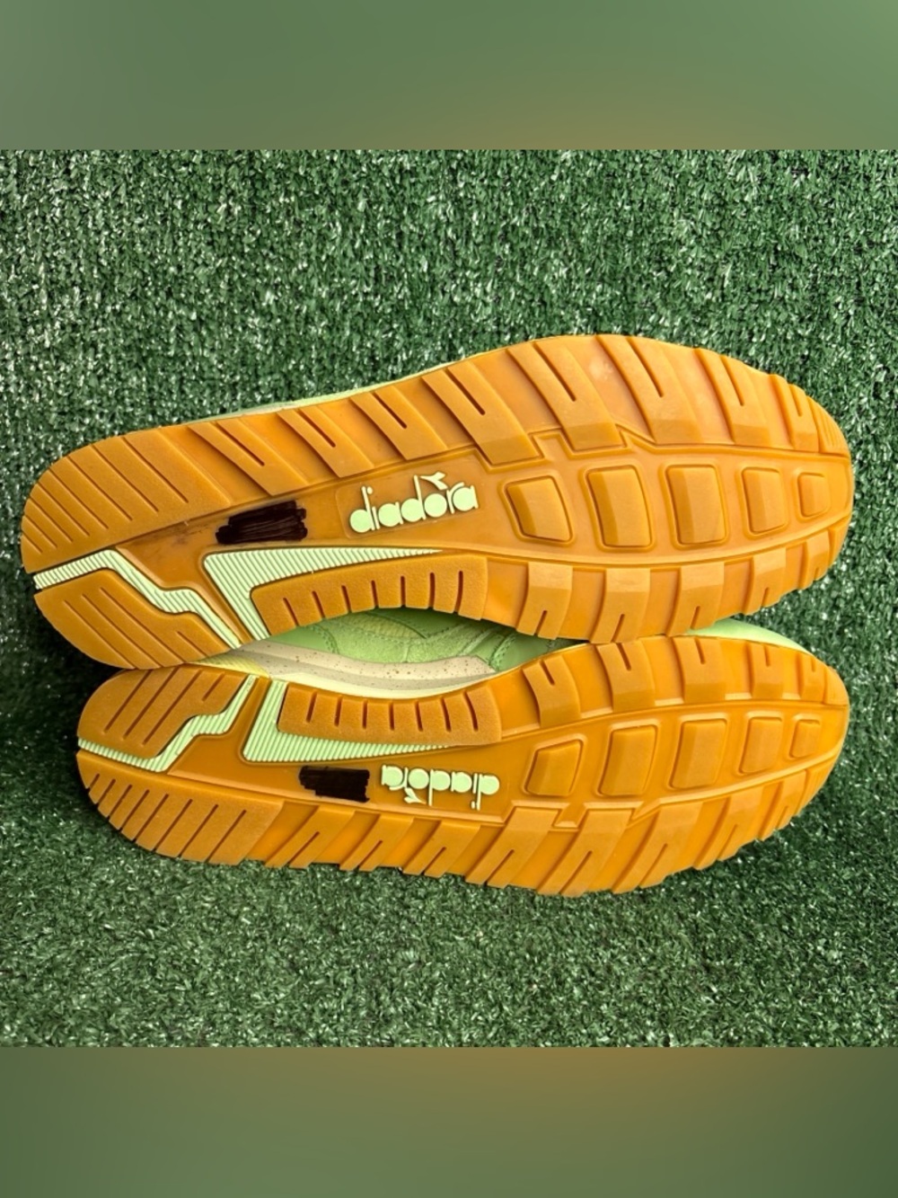 NEW diadora N9000 Ice Cream X Feature Perforated Lace Up Mens Green Shoes 9.5 - Picture 8 of 12